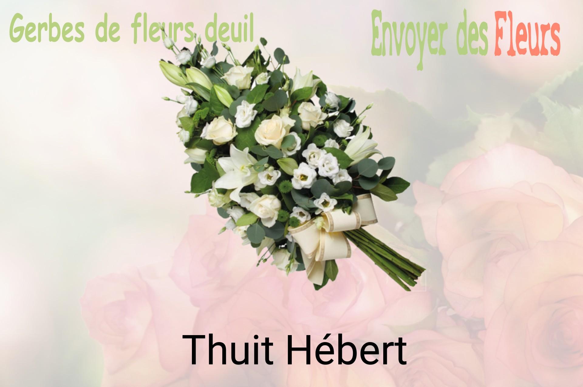 Gerbe de fleurs de deuil livrée à Thuit-Hébert